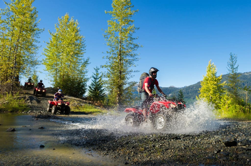ATV Trails - ATV adventure in Whistler, BC. Outdoor adventure on a summer vacation. Adreneline adventure in the mountains.
