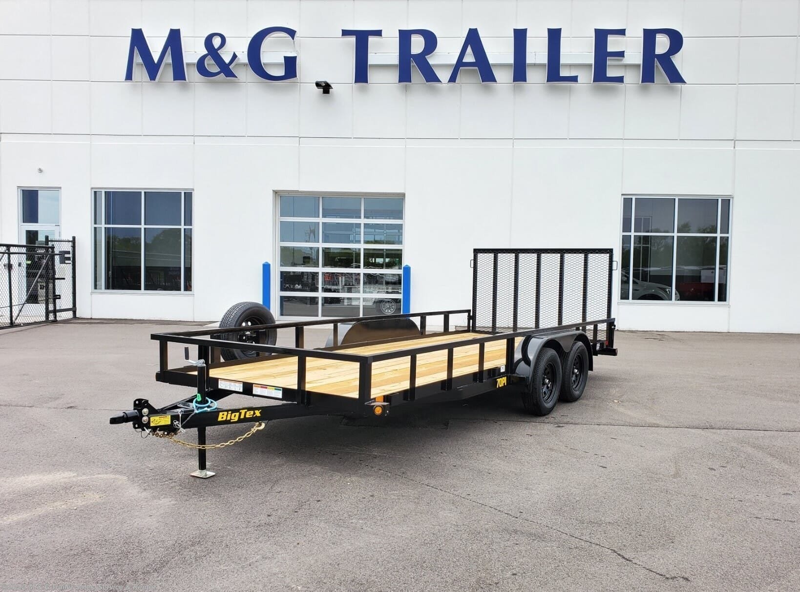 A Big Tex trailer in stock at M&G.